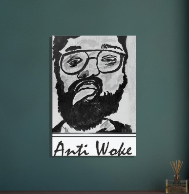 Anti Woke - Canvas 70x100 cm / 28x40″