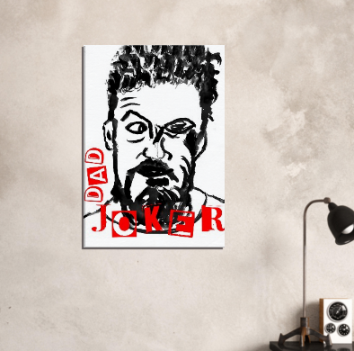 Dad Joker - Canvas 70x100 cm / 28x40″